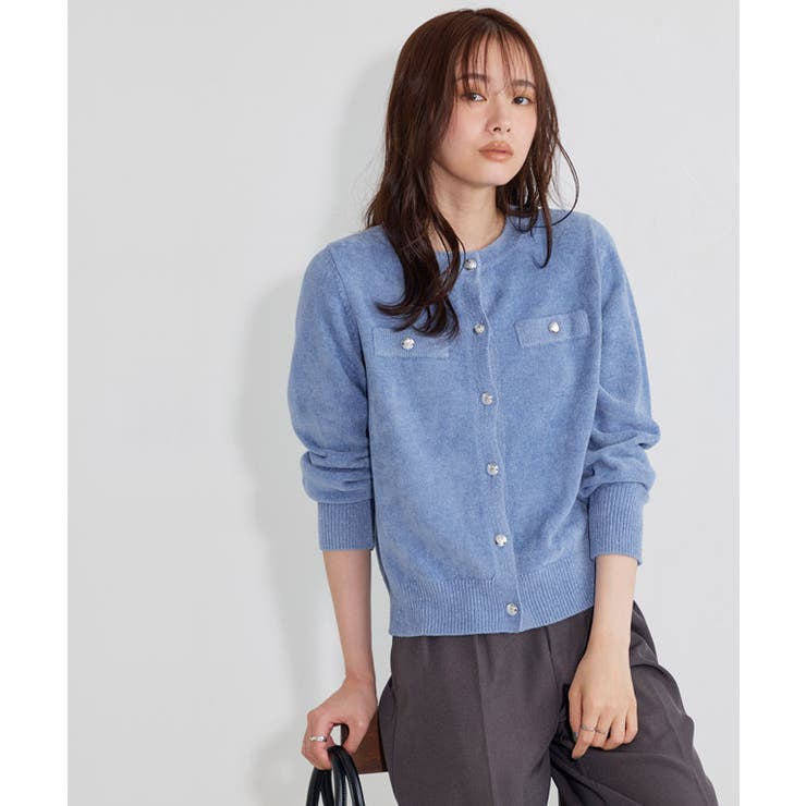 ラメベロアニットカーディガン カーディガン ニット | Pierrot | 詳細画像15 