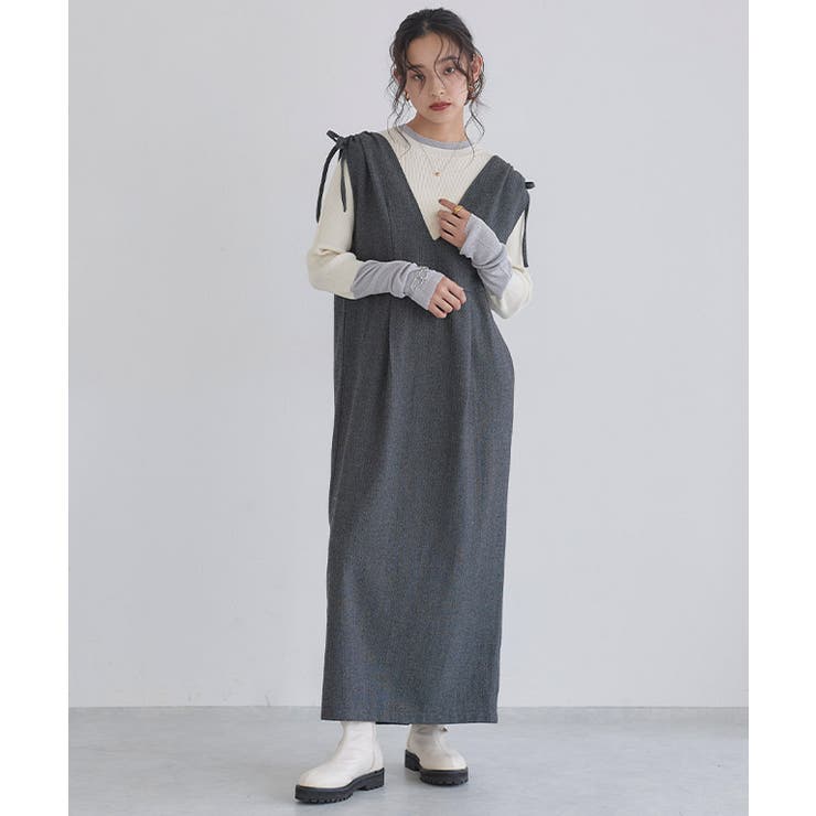 [ECLAM] ロングスリーブ配色ラメニット ニット | Pierrot | 詳細画像18 