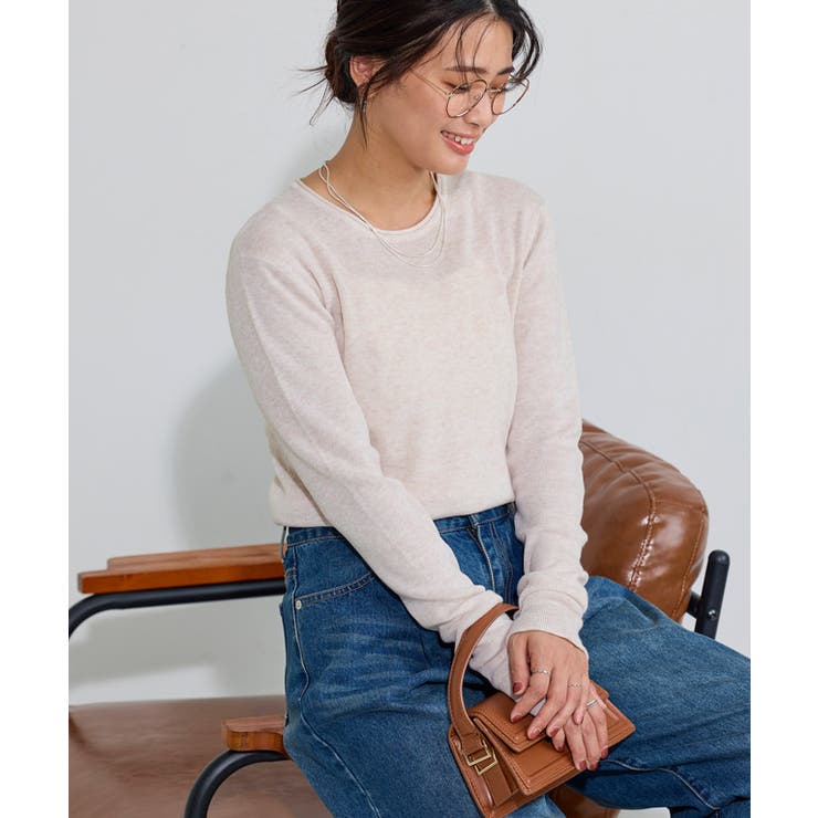 細リブシンプルニット ニット 細リブ | Pierrot | 詳細画像16 