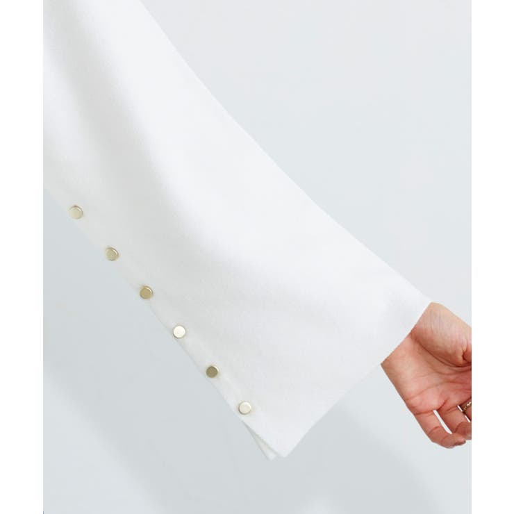 袖ボタン2wayニット ニット 袖ボタン | Pierrot | 詳細画像5 