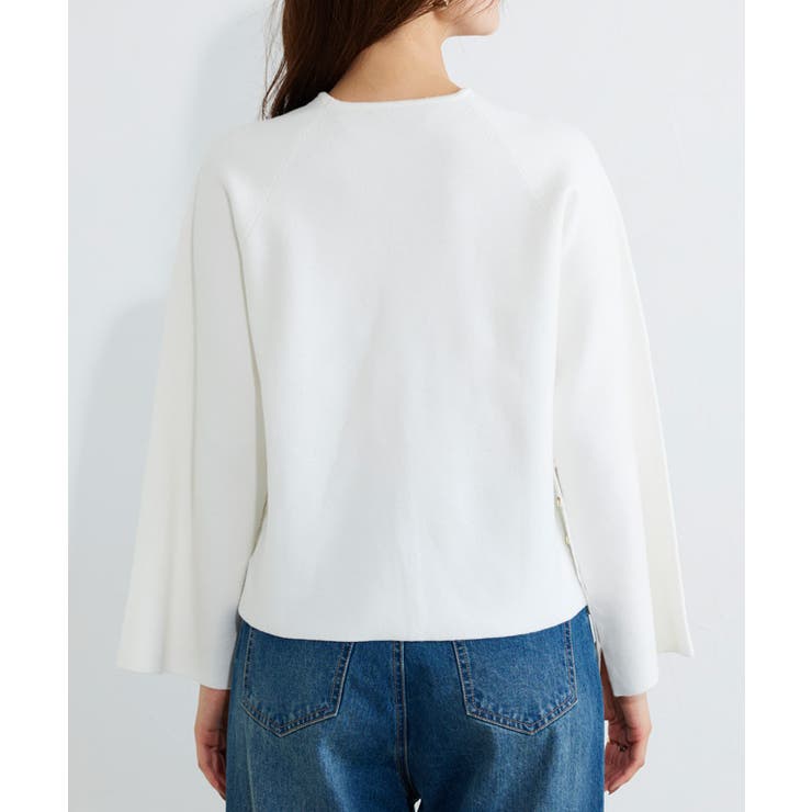 袖ボタン2wayニット ニット 袖ボタン | Pierrot | 詳細画像8 