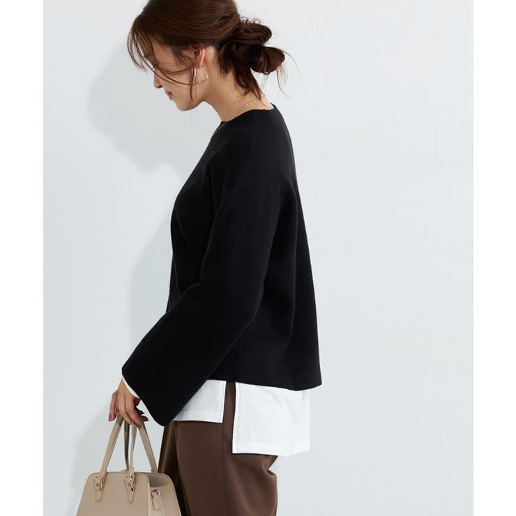 袖ボタン2wayニット ニット 袖ボタン | Pierrot | 詳細画像25 