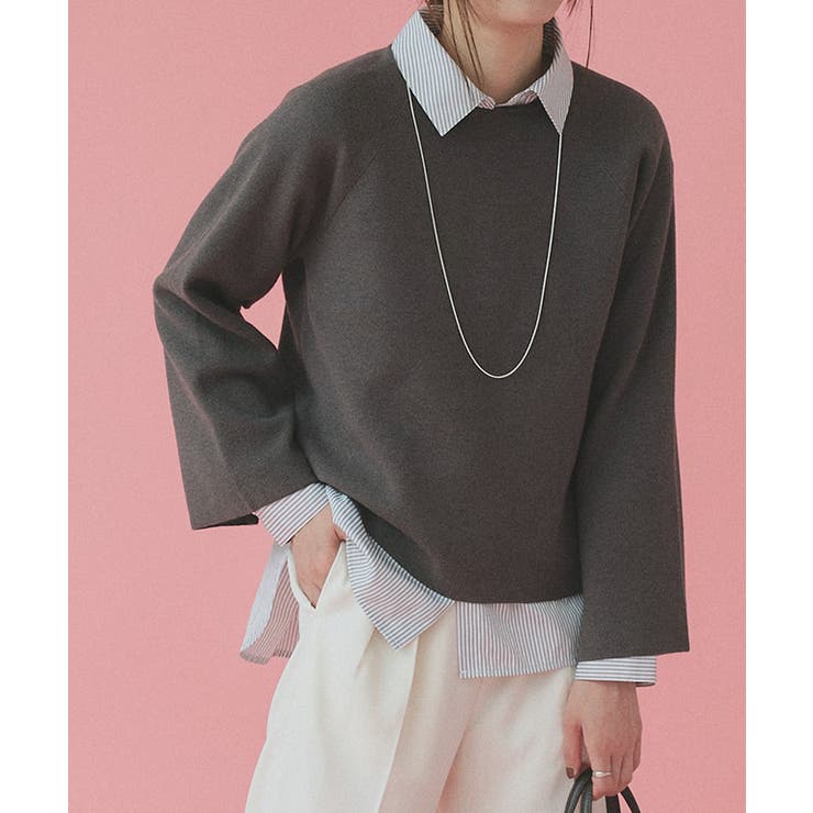 袖ボタン2wayニット ニット 袖ボタン | Pierrot | 詳細画像30 