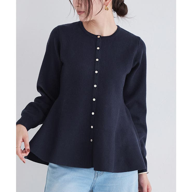 ゴールドボタンペプラムカーディガン カーディガン ペプラム | Pierrot | 詳細画像24 