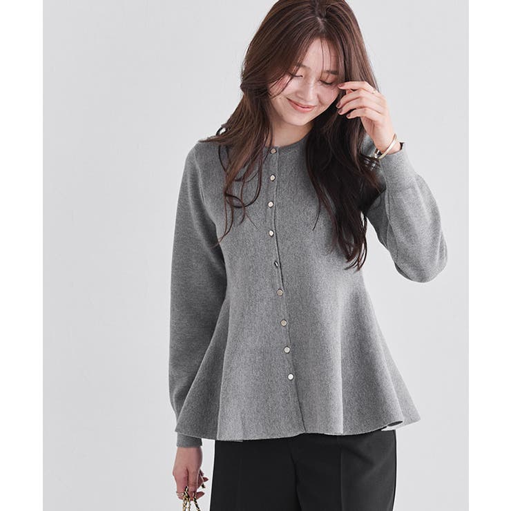 ゴールドボタンペプラムカーディガン カーディガン ペプラム | Pierrot | 詳細画像25 