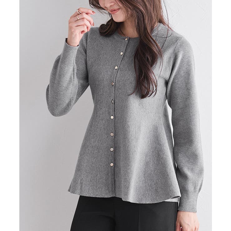 ゴールドボタンペプラムカーディガン カーディガン ペプラム | Pierrot | 詳細画像28 