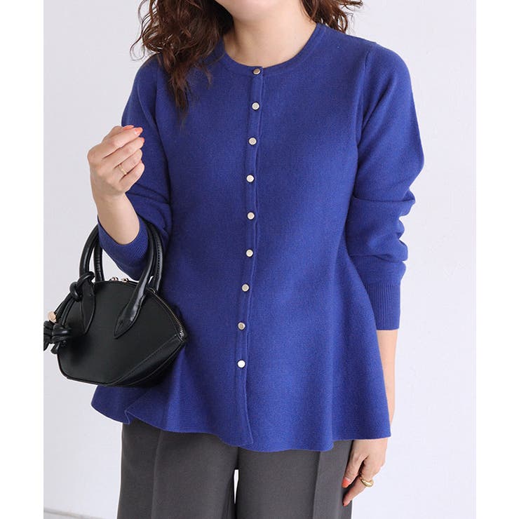 ゴールドボタンペプラムカーディガン カーディガン ペプラム | Pierrot | 詳細画像30 