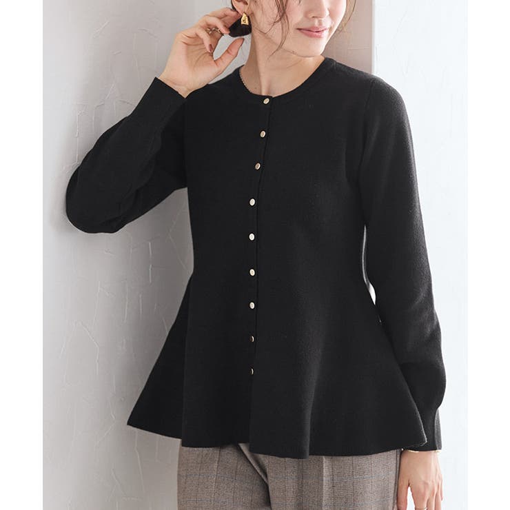 ゴールドボタンペプラムカーディガン カーディガン ペプラム | Pierrot | 詳細画像15 