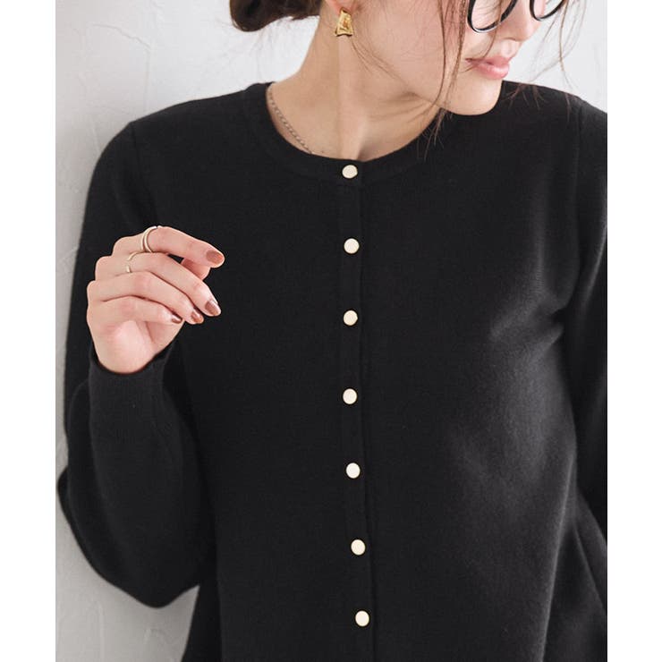 ゴールドボタンペプラムカーディガン カーディガン ペプラム | Pierrot | 詳細画像16 