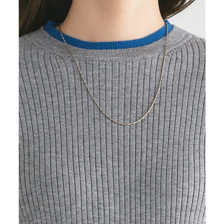 バイカラーフレアスリーブリブニット ニット フレアスリーブ | Pierrot | 詳細画像4 