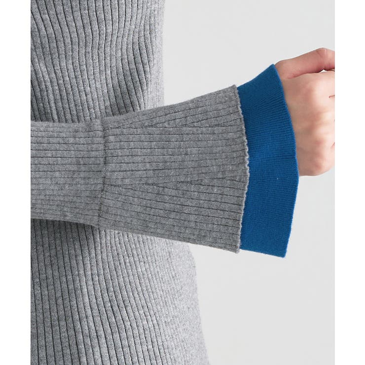 バイカラーフレアスリーブリブニット ニット フレアスリーブ | Pierrot | 詳細画像5 