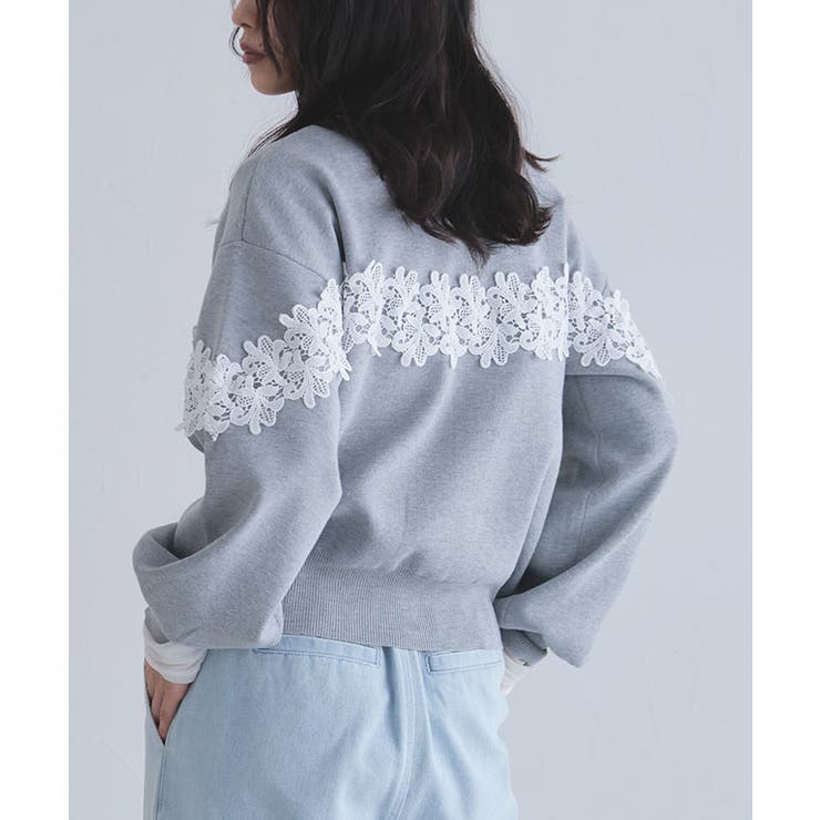 [ECLAM]レースドッキングカーディガン レース 華やか | Pierrot | 詳細画像23 