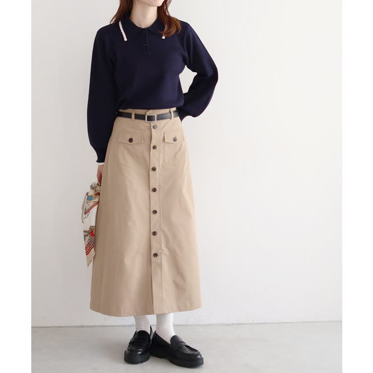 スカラップポロニット ニット 着心地 | Pierrot | 詳細画像13 