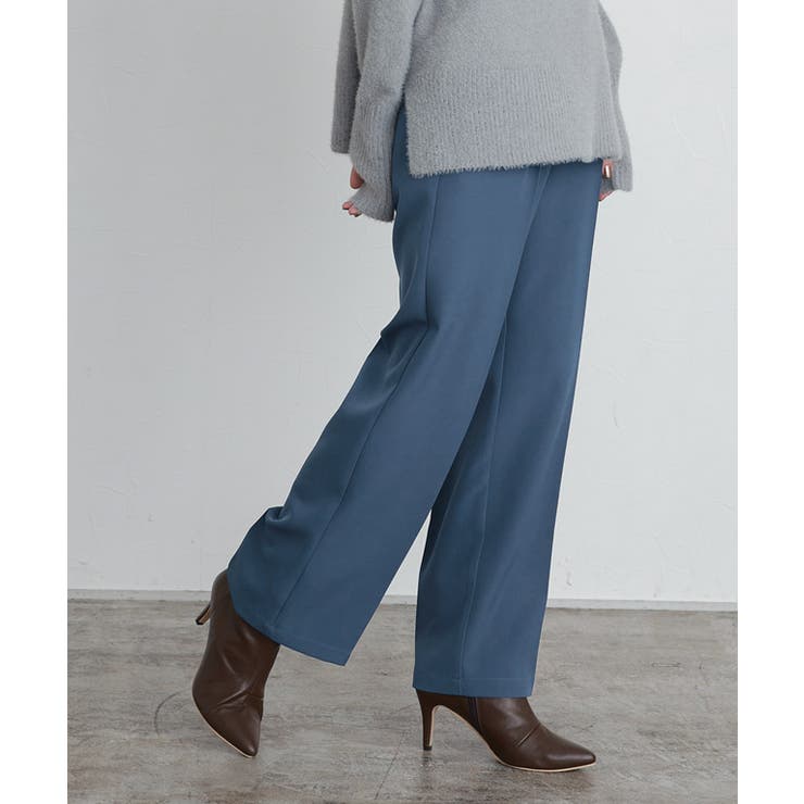 スモークブルー | スタイルアップセンタープレスパンツ パンツ スタイルアップ | Pierrot