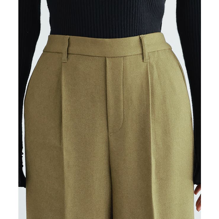 ウールライクタックワイドパンツ ワイドパンツ ウールライク | Pierrot | 詳細画像4 