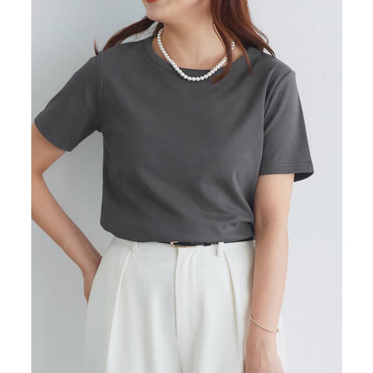 チャコール | 機能性シンプルTシャツ Tシャツ 機能性 | Pierrot