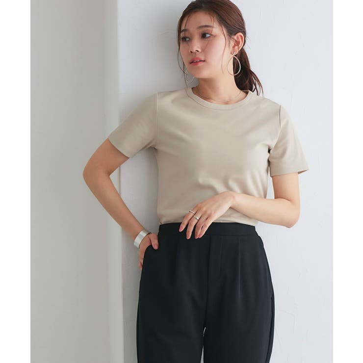 機能性シンプルTシャツ Tシャツ 機能性[品番：PRTW0004801