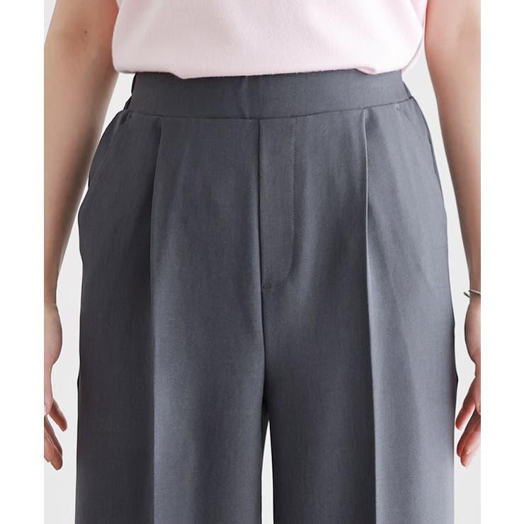 ラクしてキレイ！ストレッチストレートパンツ パンツ センタープレス | Pierrot | 詳細画像7 