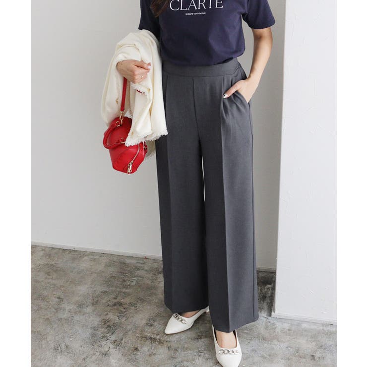 ラクしてキレイ！ストレッチストレートパンツ パンツ センタープレス | Pierrot | 詳細画像31 