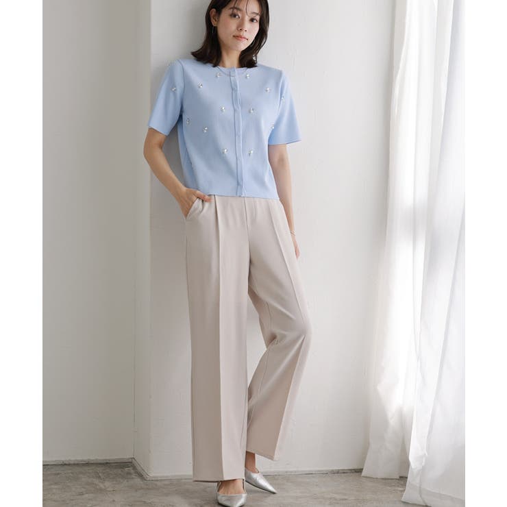 ラクしてキレイ！ストレッチストレートパンツ パンツ センタープレス | Pierrot | 詳細画像33 