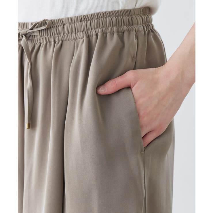 接触冷感イージーワイドパンツ 速乾 暑い | Pierrot | 詳細画像10 