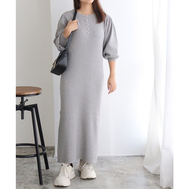 2wayパールデザインニットワンピース ニット ワンピース | Pierrot | 詳細画像24 