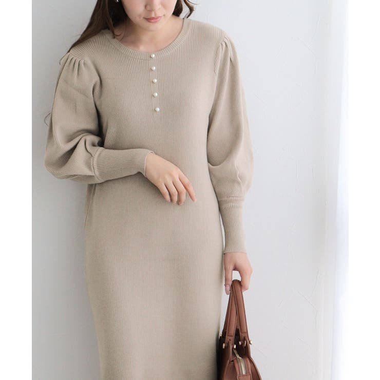 2wayパールデザインニットワンピース ニット ワンピース | Pierrot | 詳細画像25 