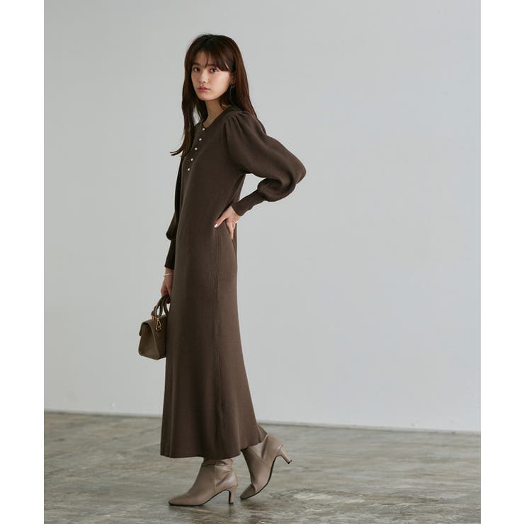 2wayパールデザインニットワンピース ニット ワンピース | Pierrot | 詳細画像17 