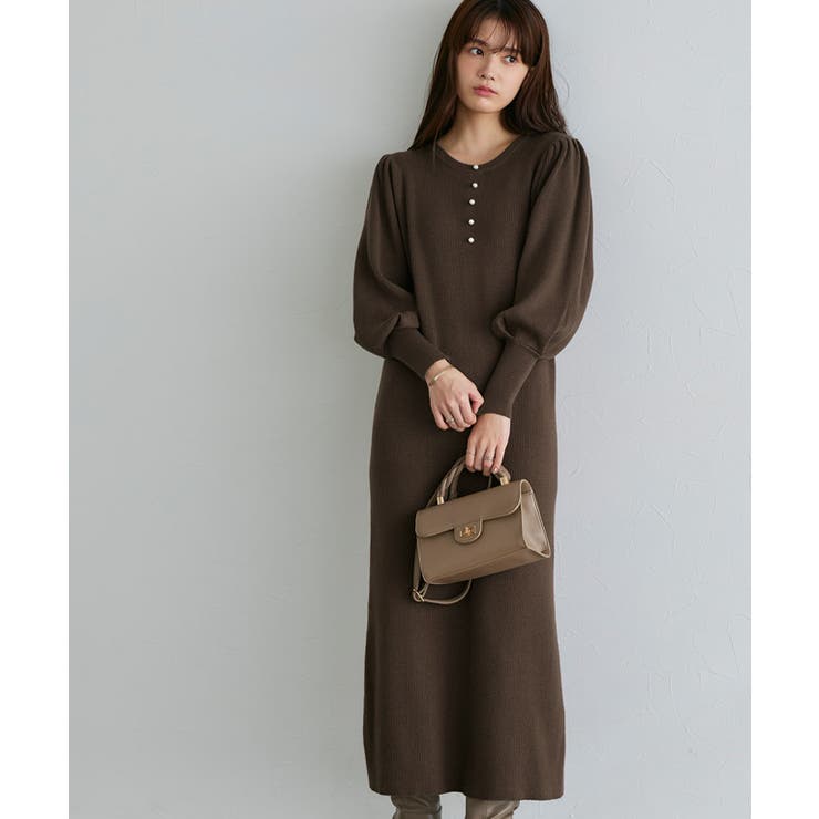 2wayパールデザインニットワンピース ニット ワンピース | Pierrot | 詳細画像18 