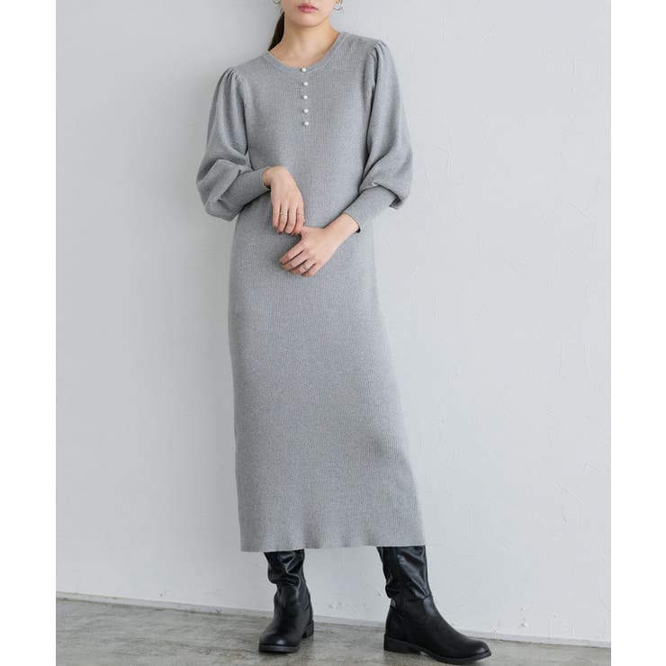 2wayパールデザインニットワンピース ニット ワンピース | Pierrot | 詳細画像21 