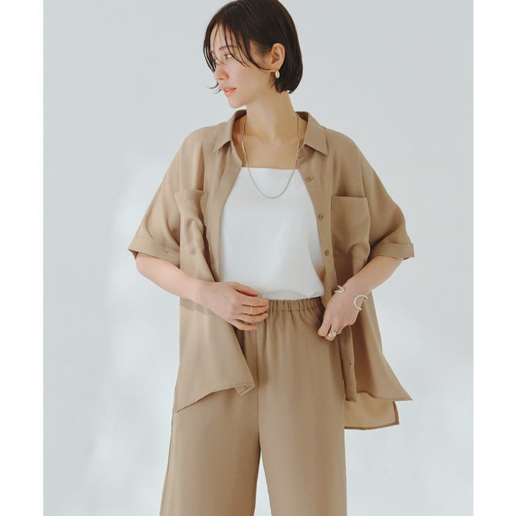 ジョーゼットハーフスリーブシャツ RASW シャツ[品番