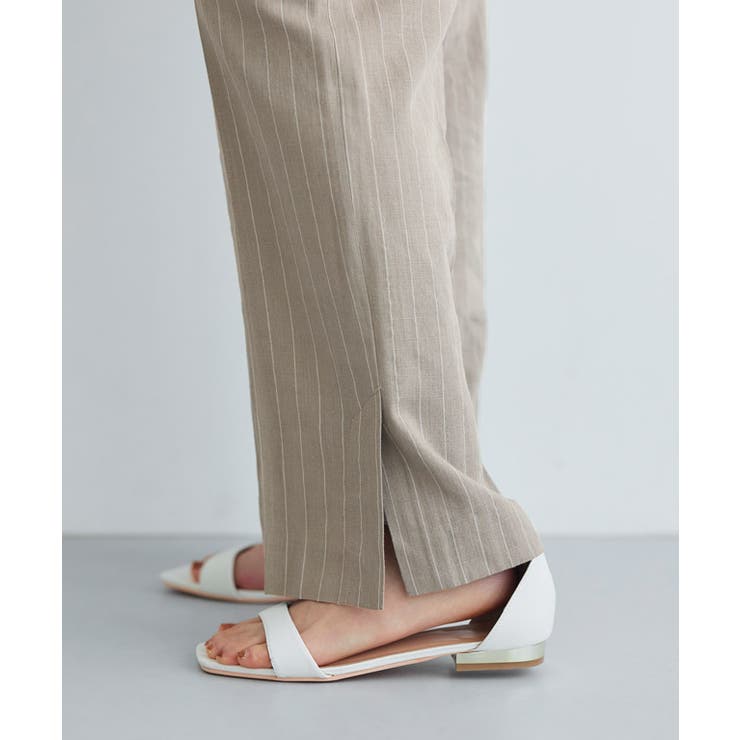 [RASW]リネン混ストライプストレートパンツ パンツ ストレートパンツ | Pierrot | 詳細画像7 