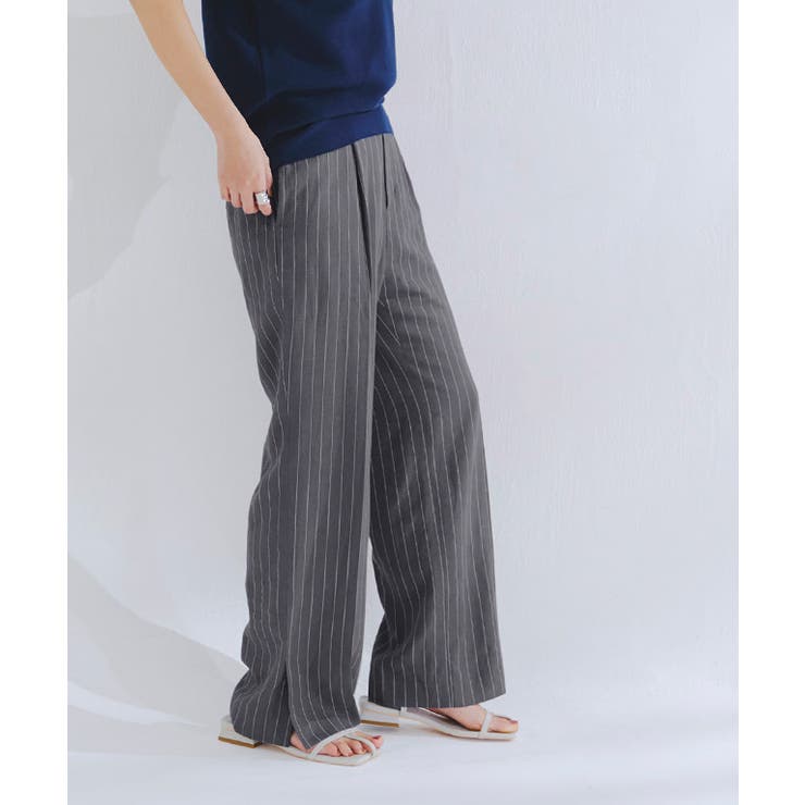 [RASW]リネン混ストライプストレートパンツ パンツ ストレートパンツ | Pierrot | 詳細画像29 