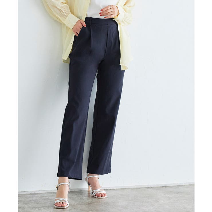 ストレッチパンツ パンツ ストレッチ素材[品番：PRTW0004693