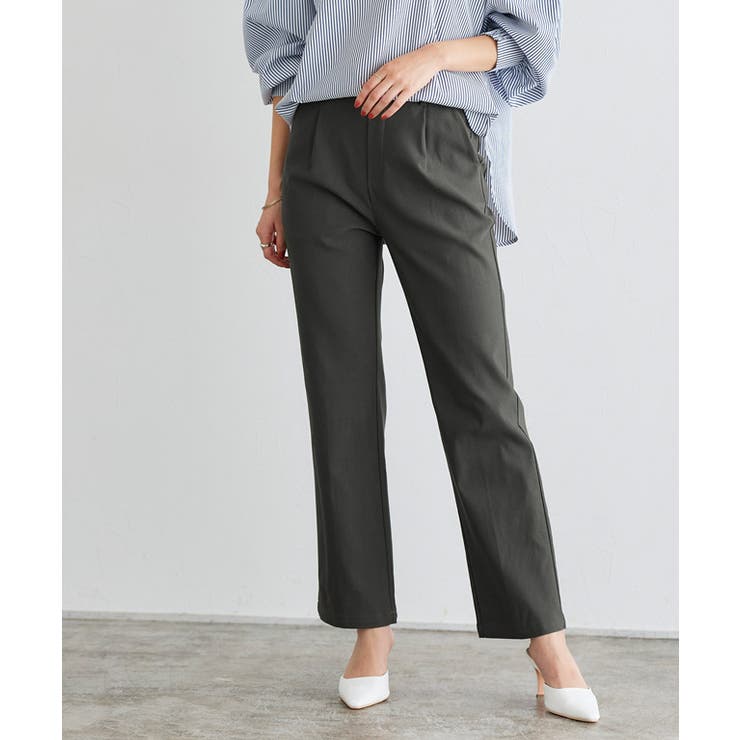 ストレッチパンツ パンツ ストレッチ素材[品番：PRTW0004693