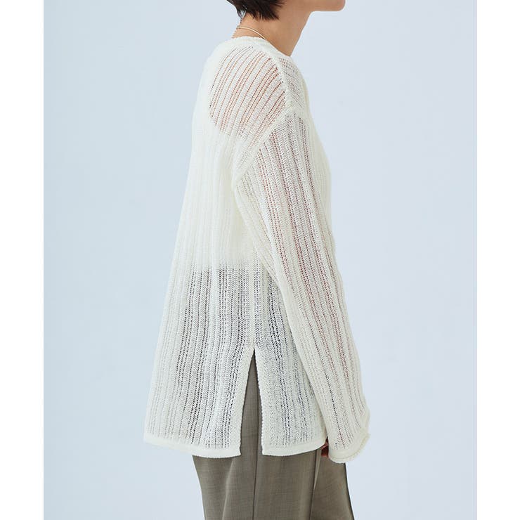 [RASW]シアーストライプニット シアー ストライプ | Pierrot | 詳細画像7 