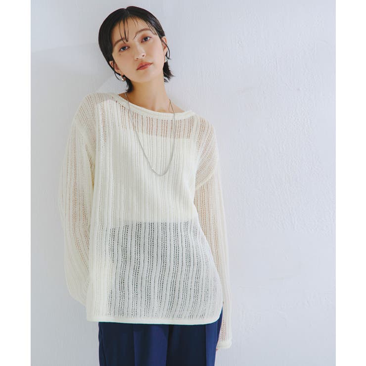 [RASW]シアーストライプニット シアー ストライプ | Pierrot | 詳細画像16 