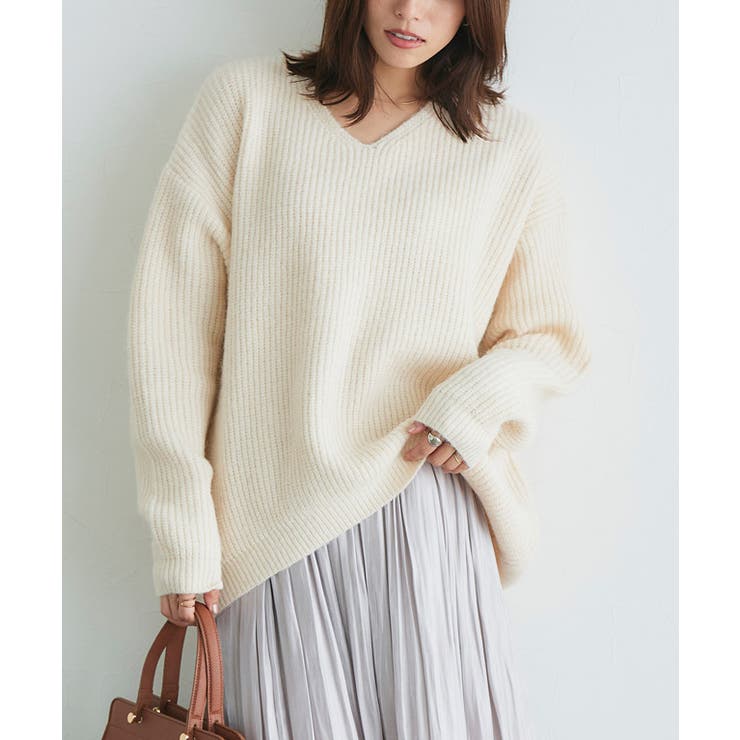 アイボリー | コクーンシルエットニット ニット コクーンシルエット | Pierrot