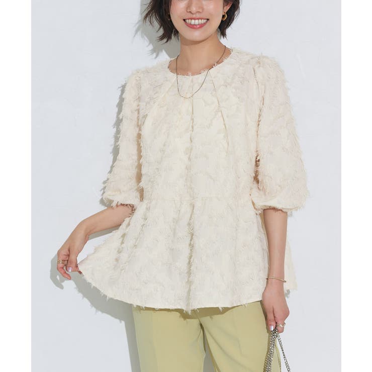 nest Robe(ネストローブ) リネンガーゼ袖ドッキングシャツ