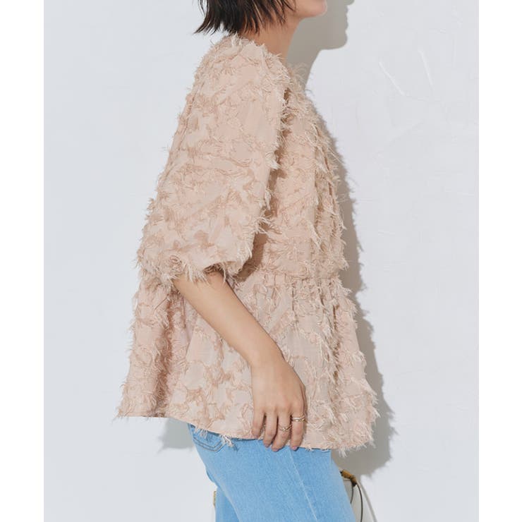 ジャカードギャザーフレアブラウス ブラウス ジャカード | Pierrot | 詳細画像7 