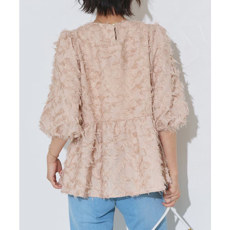 ジャカードギャザーフレアブラウス ブラウス ジャカード | Pierrot | 詳細画像8 