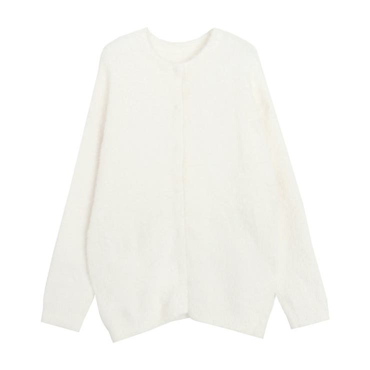 オフホワイト | ショートシャギーコーディガン コーディガン ショートシャギー | Pierrot