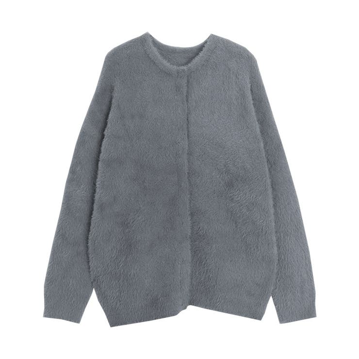 チャコール | ショートシャギーコーディガン コーディガン ショートシャギー | Pierrot