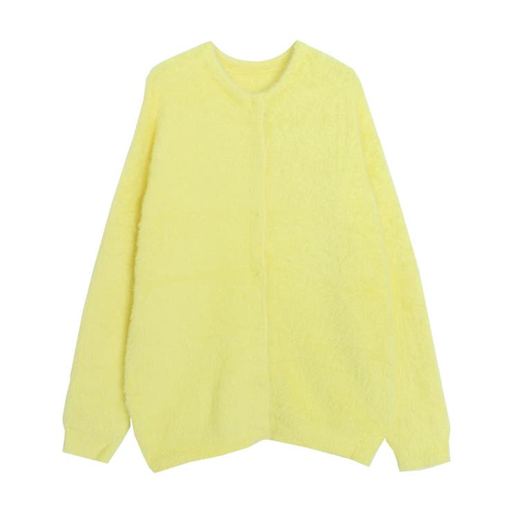 イエロー | ショートシャギーコーディガン コーディガン ショートシャギー | Pierrot