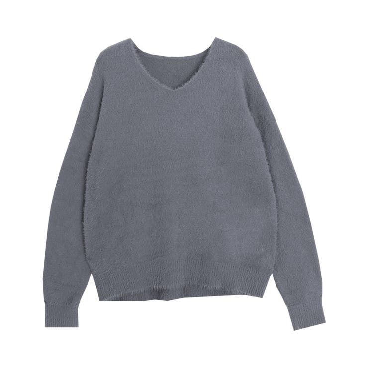 チャコール | 選べるショートシャギーニット ニット シャギー | Pierrot