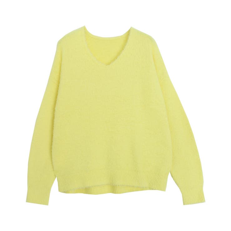 イエロー | 選べるショートシャギーニット ニット シャギー | Pierrot