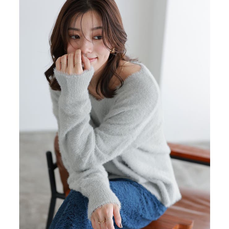 選べるショートシャギーニット ニット シャギー | Pierrot | 詳細画像17 