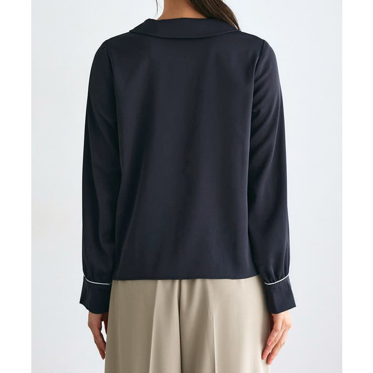 重ね襟風デザインブラウス ブラウス 重ね襟風デザイン | Pierrot | 詳細画像9 