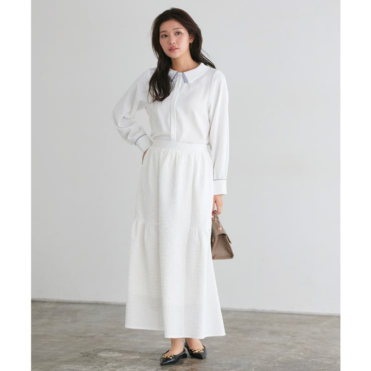 重ね襟風デザインブラウス ブラウス 重ね襟風デザイン | Pierrot | 詳細画像25 