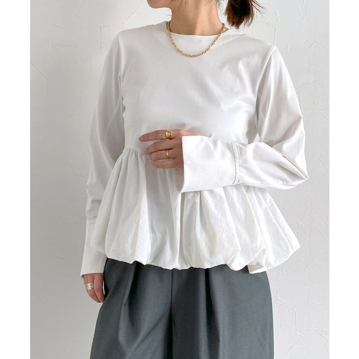 バルーン切り替えカットソー カットソー タフタ素材 | Pierrot | 詳細画像29 